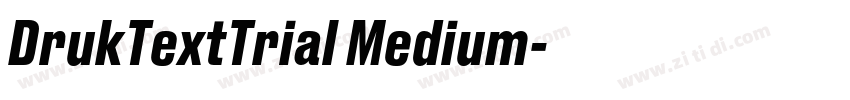 DrukTextTrial Medium字体转换